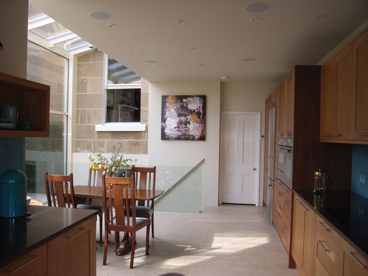 glass curtain wall side extension