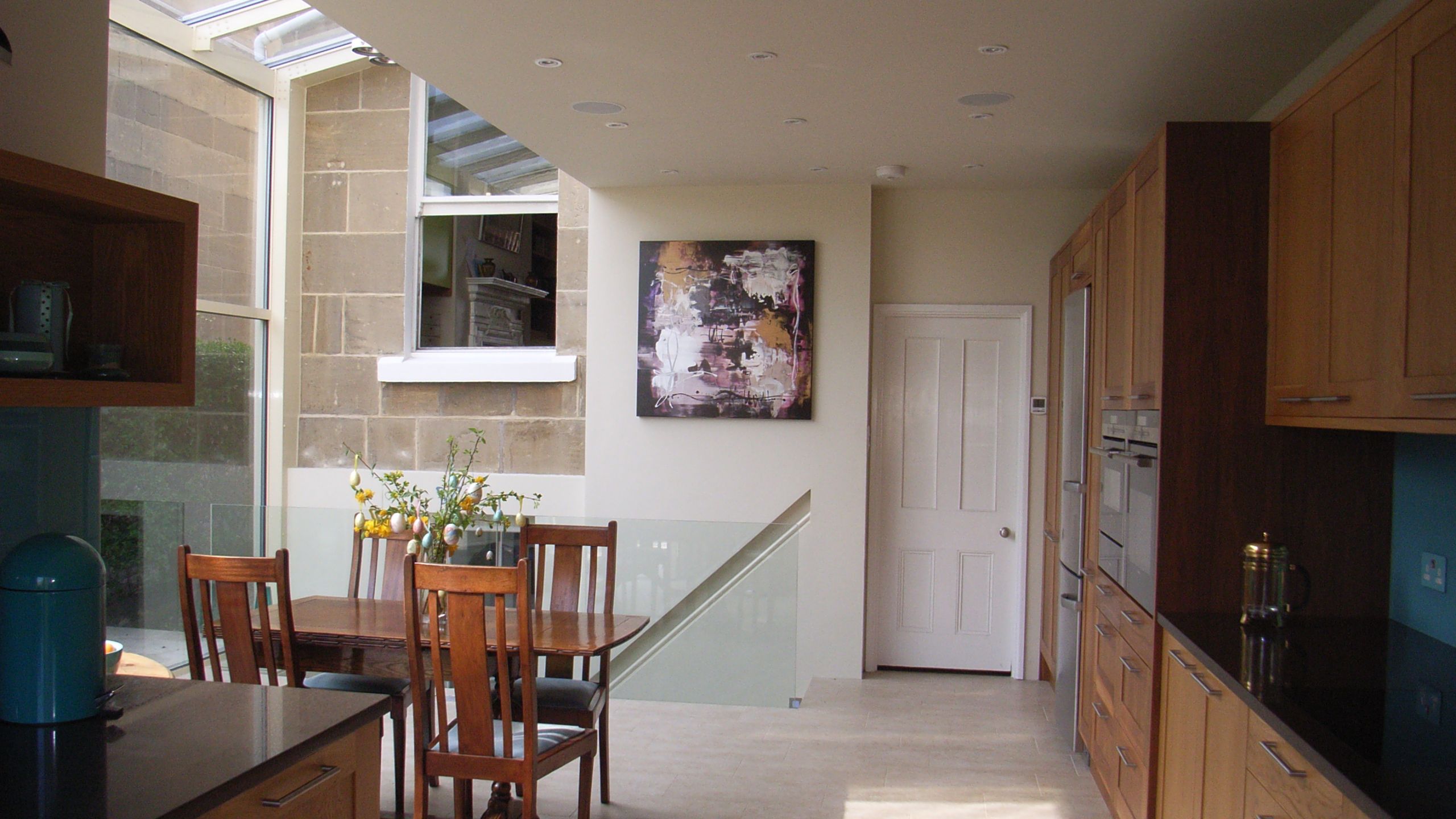 glass curtain wall side extension