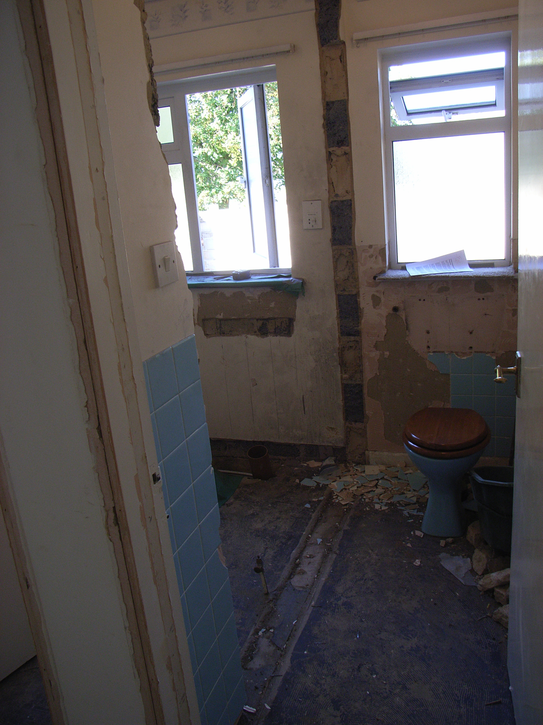 knocking through wall