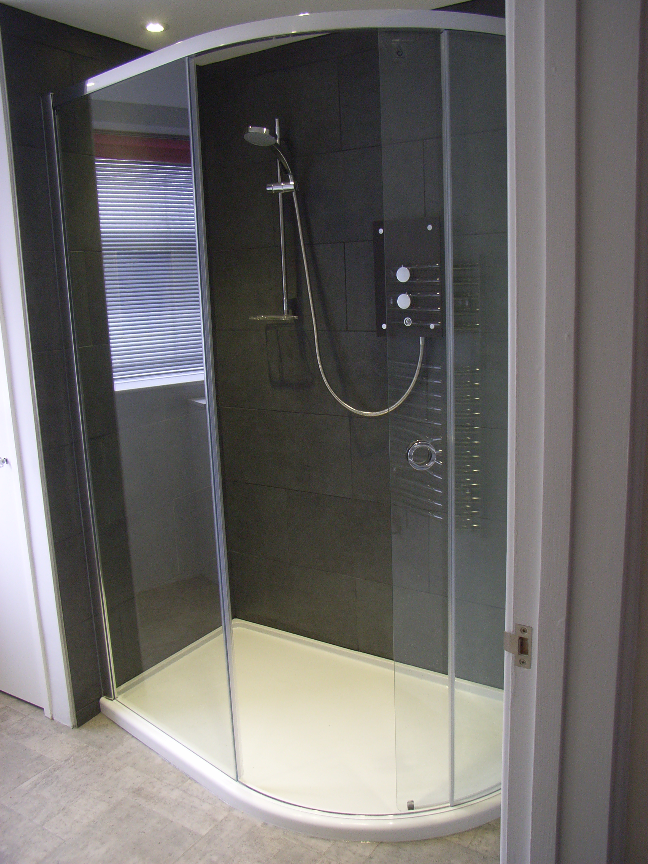 walk-in electric shower