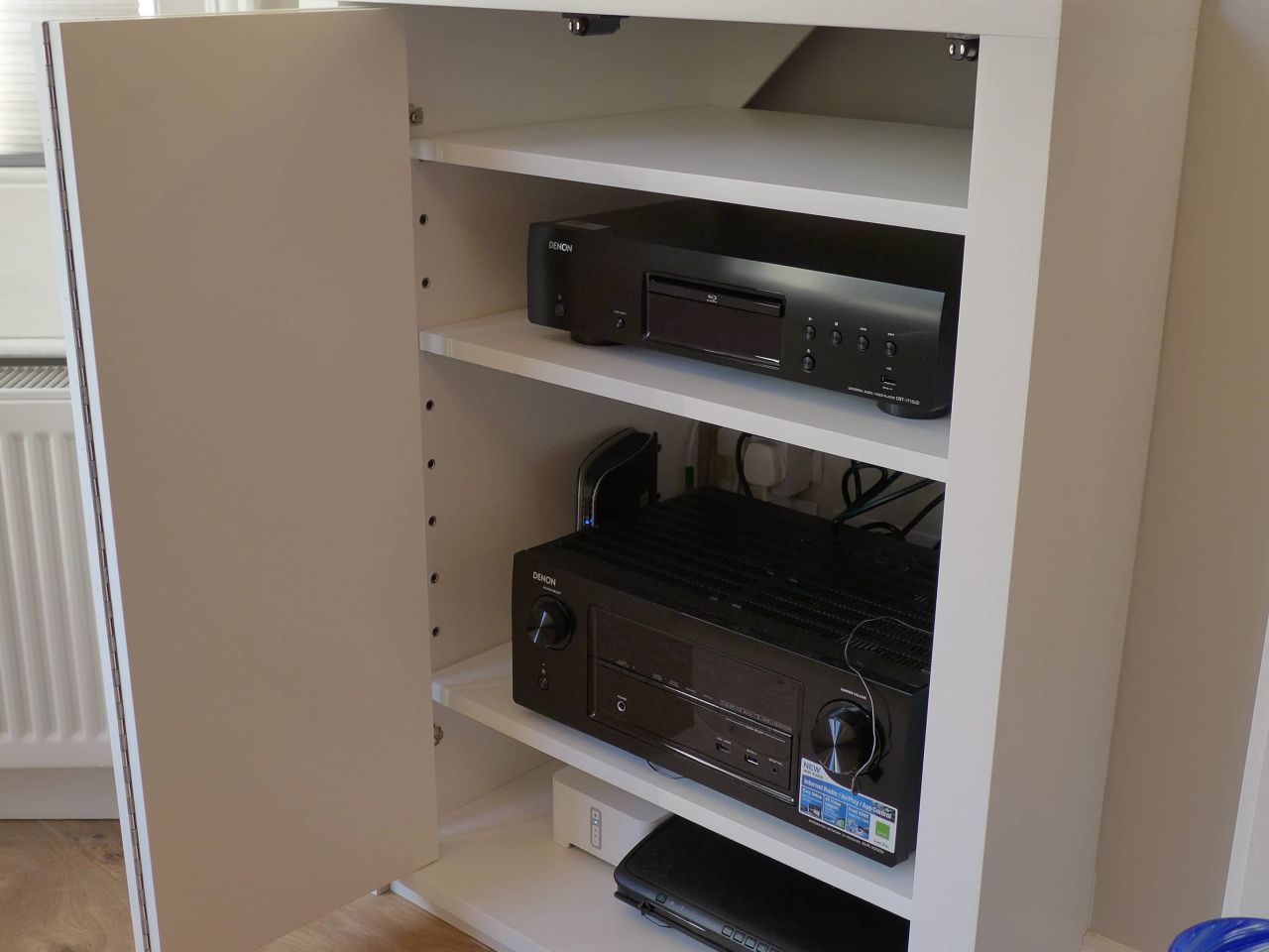 audio visual and hi fi alcove unit