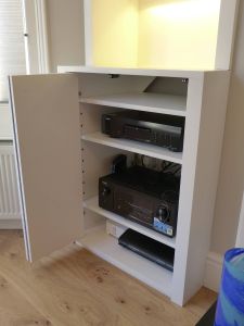 audio visual and hi fi alcove unit