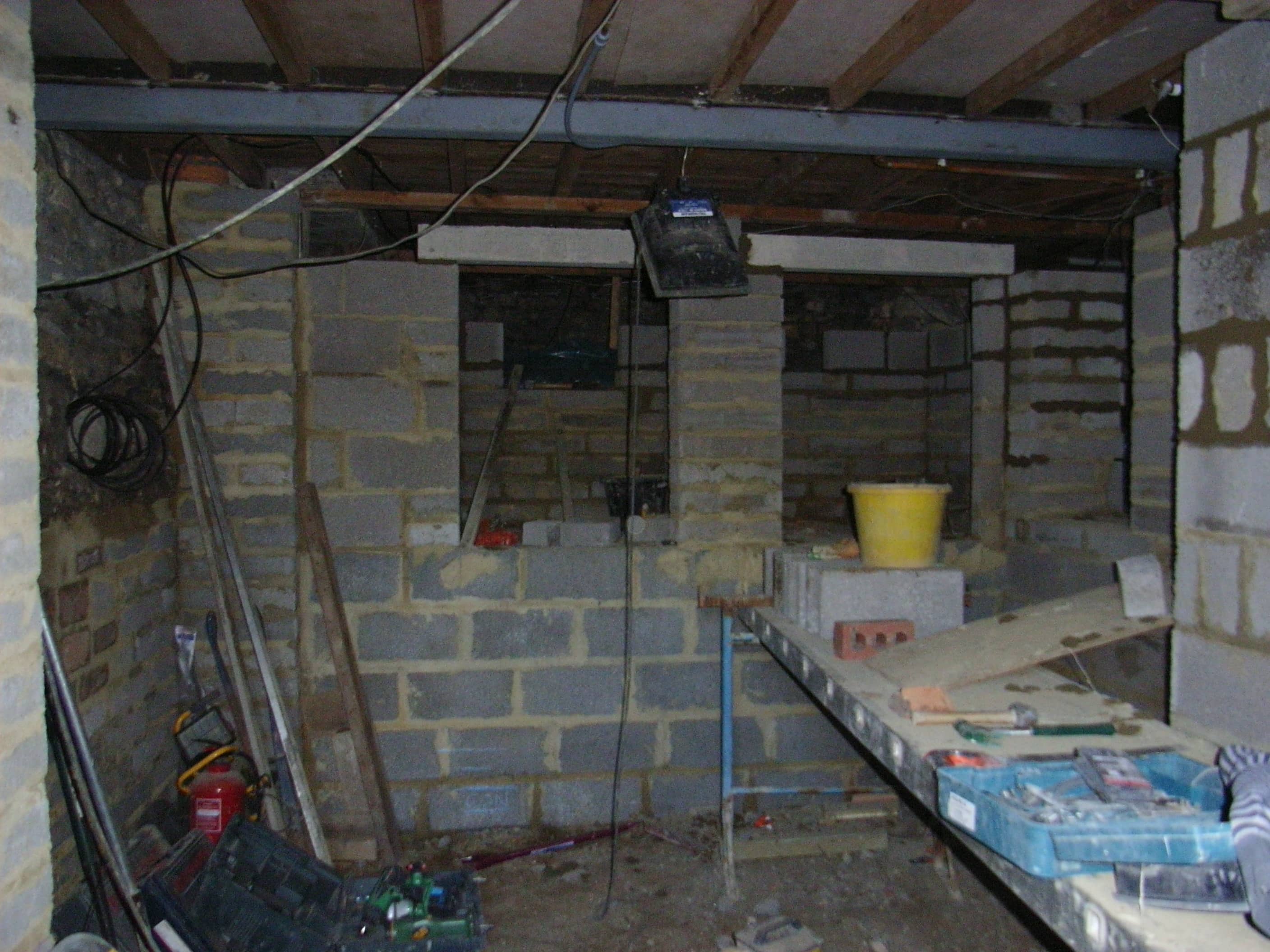 basement storage cupboards