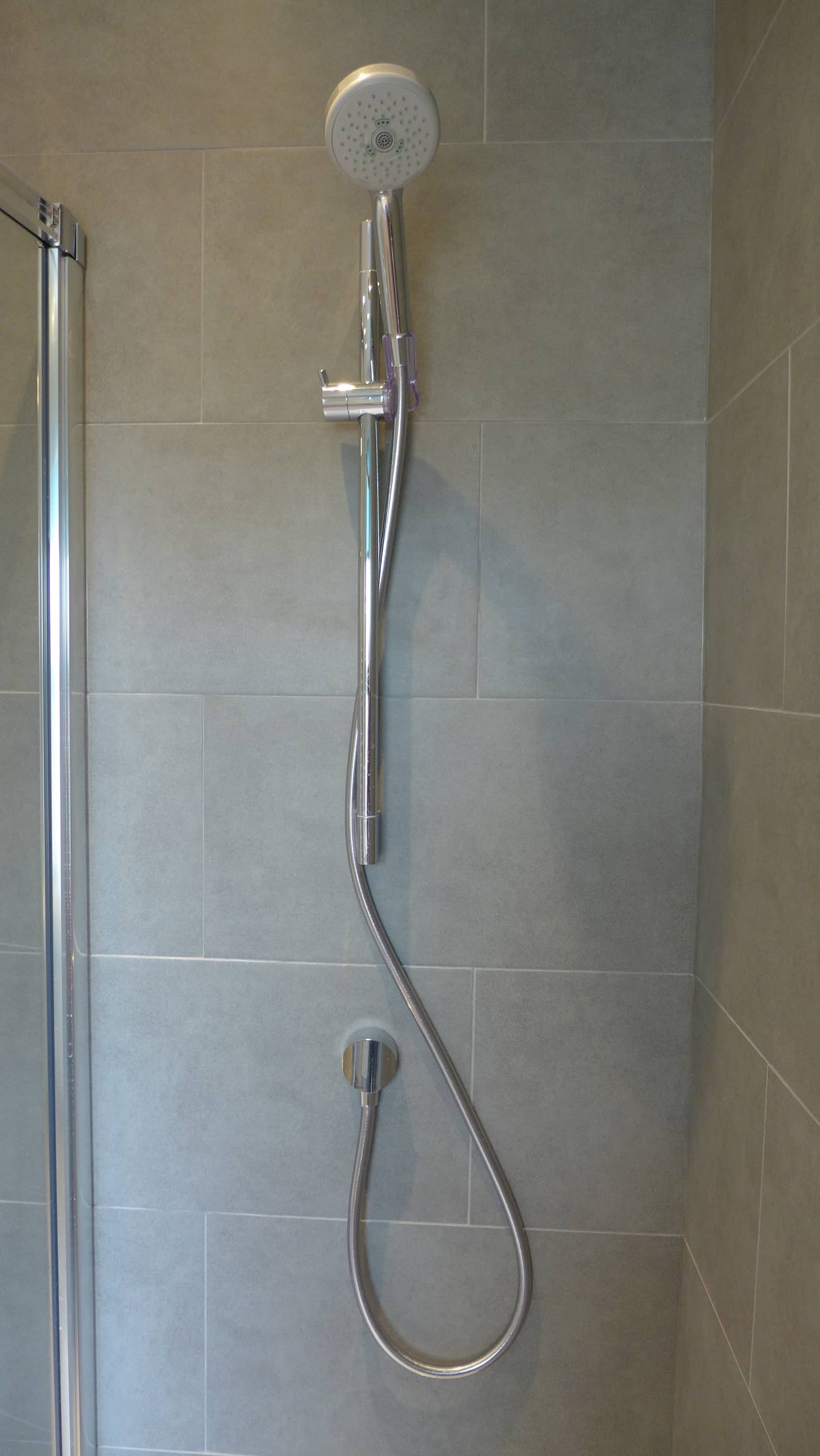 chrome shower handset