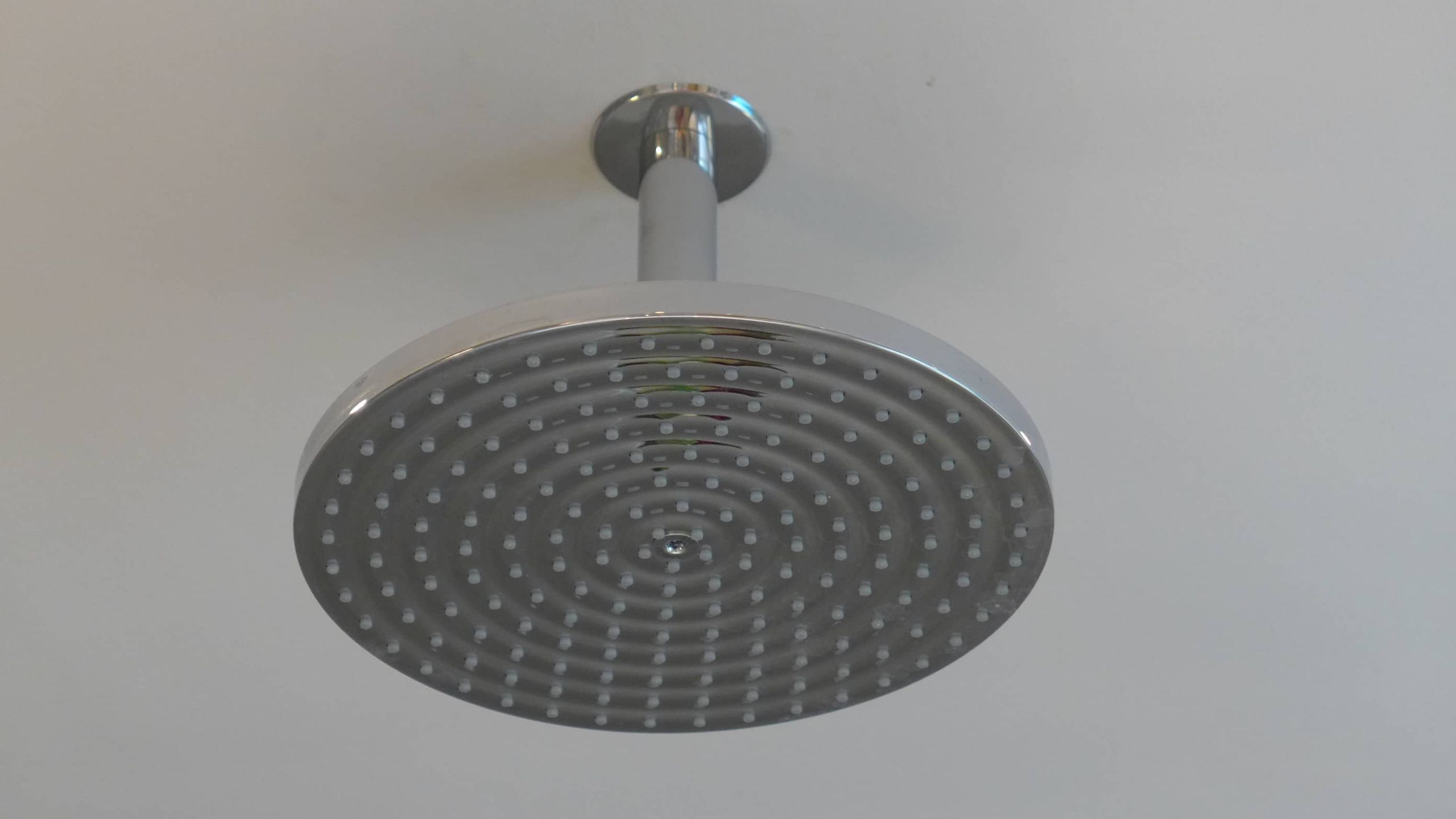 large fixed shower head