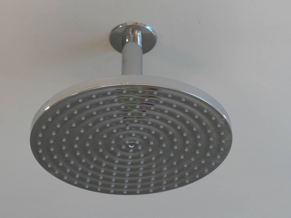 large fixed shower head