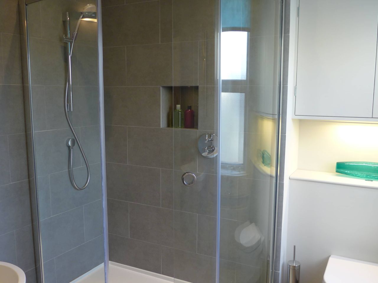 large shower enclosure