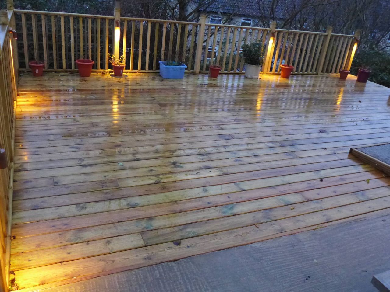 lights on decking