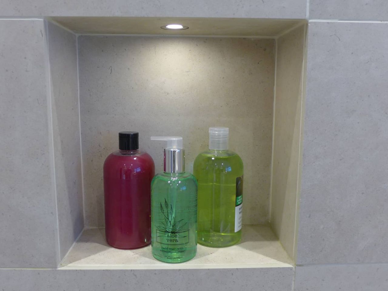 shower niche lighting
