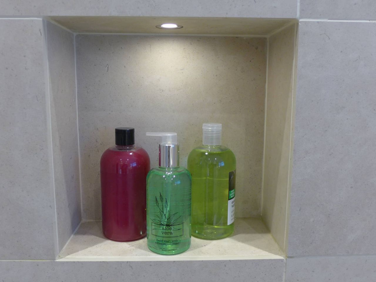 niche with recessed light
