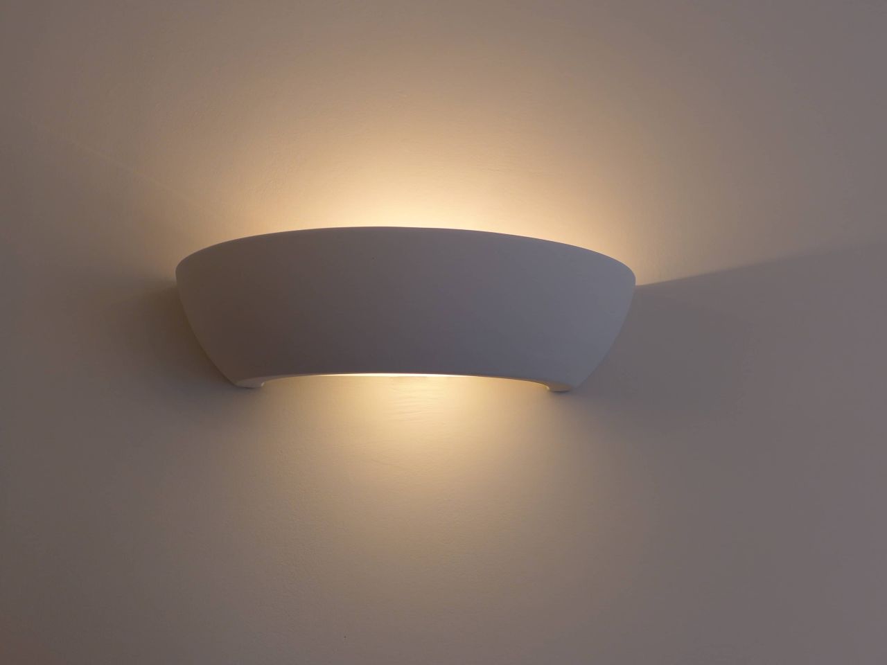 paintable ceramic wall light