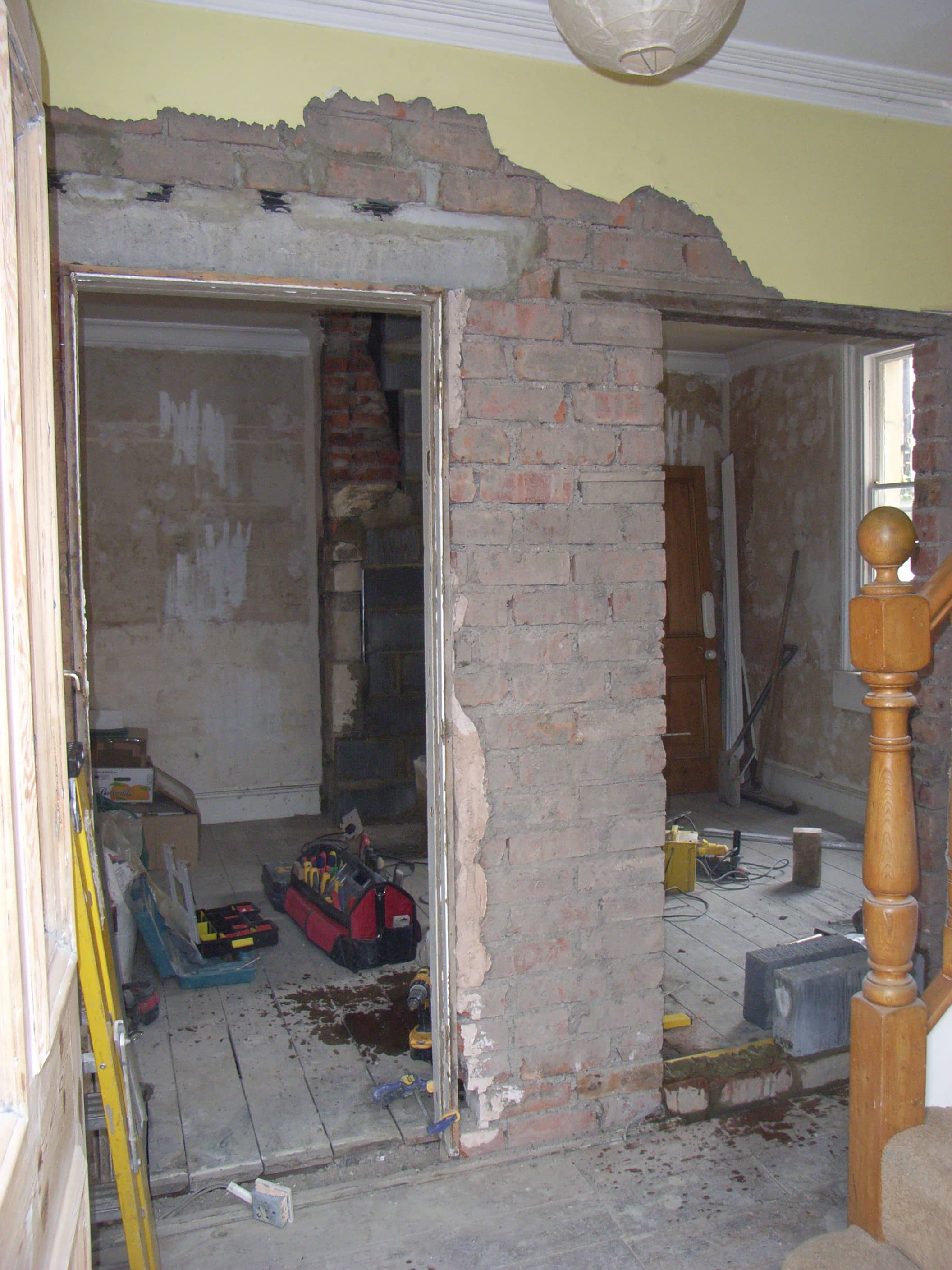 renovation works in large victorian house