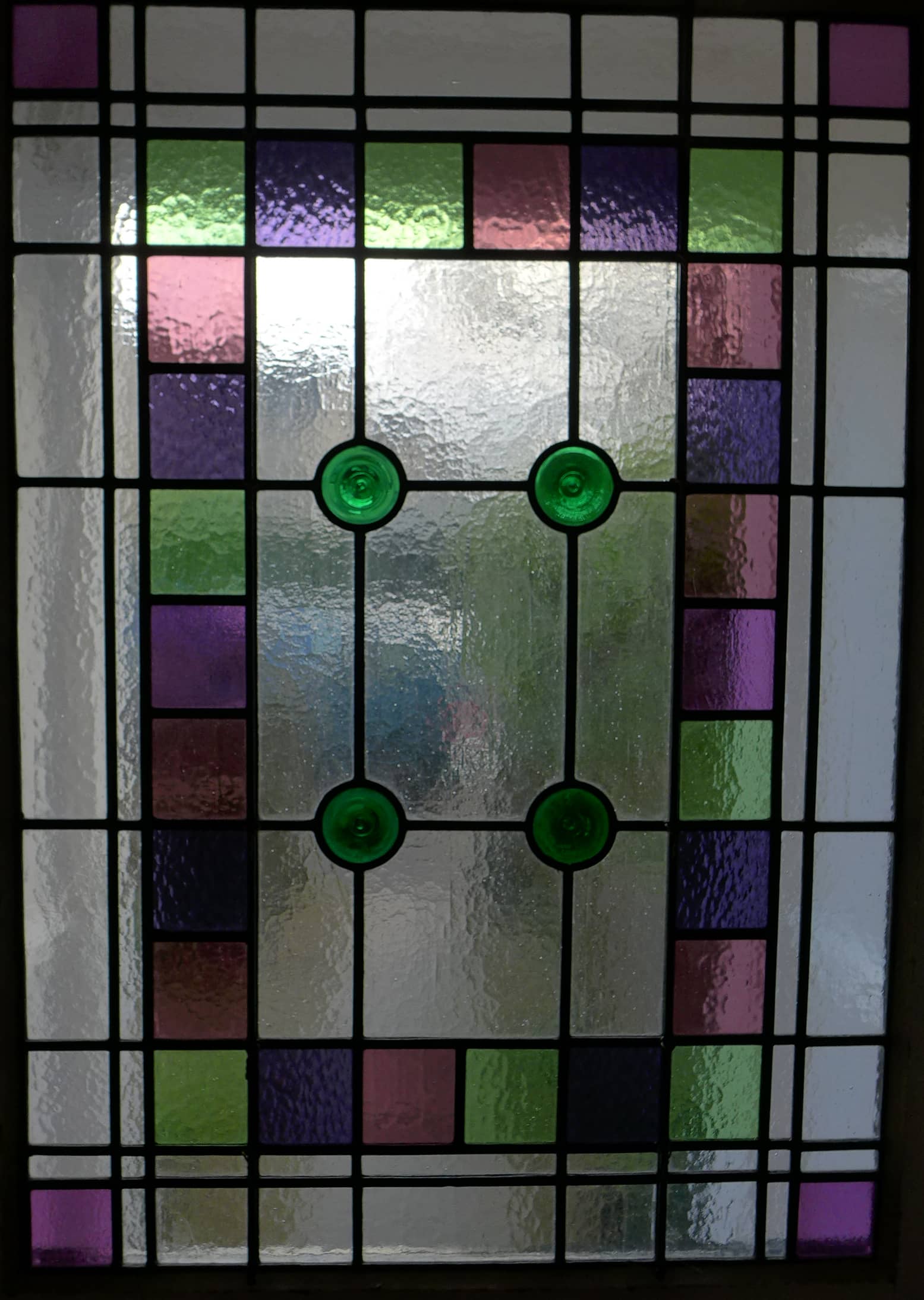 bespoke stained glass door panel