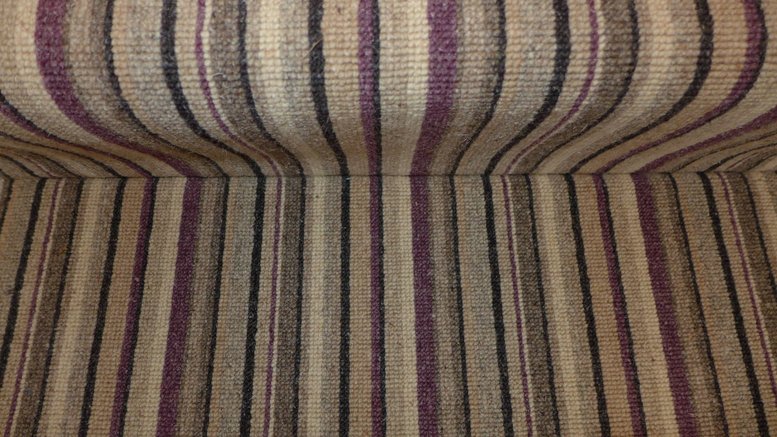 striped carpet close-up