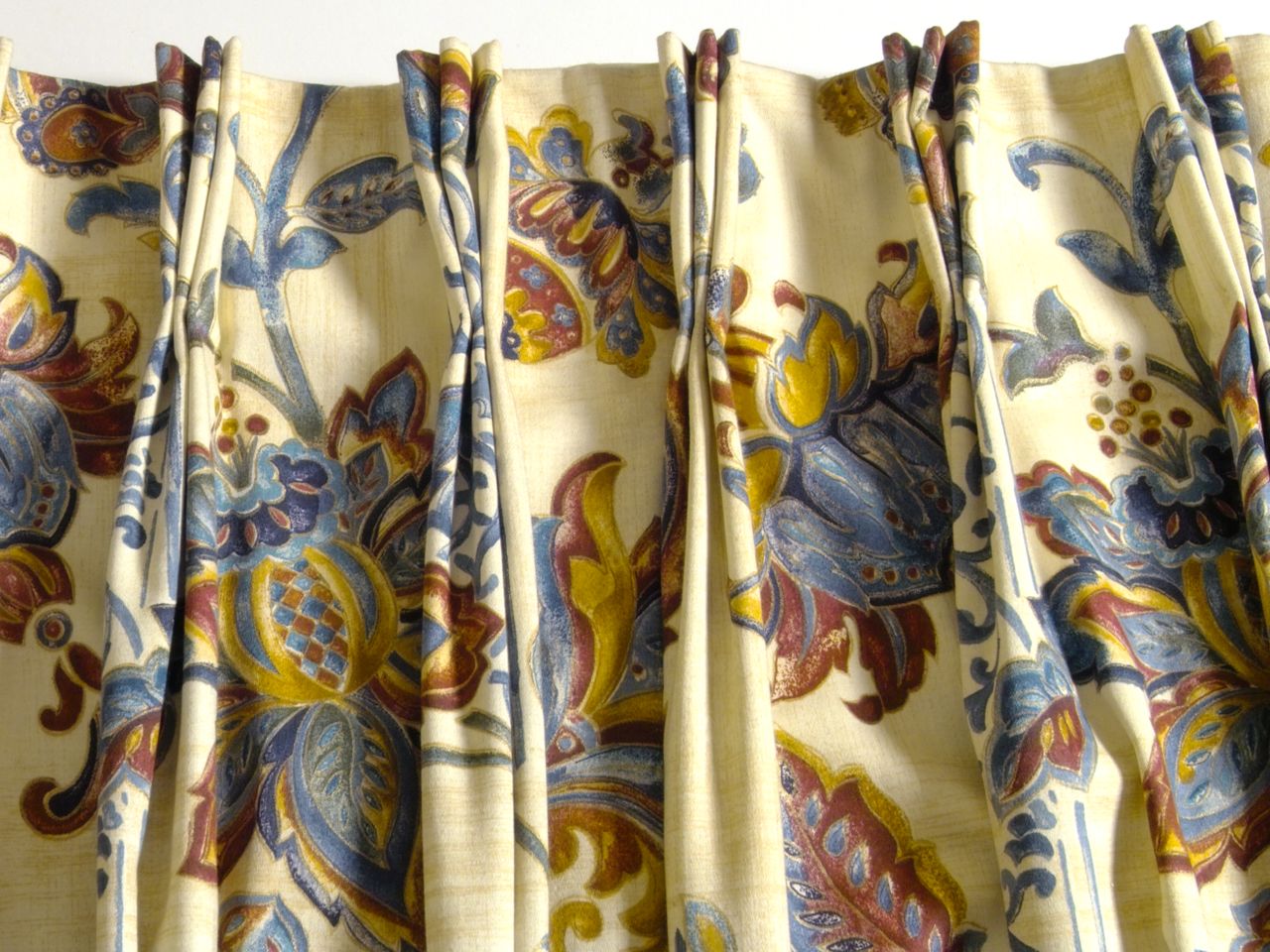 triple pleat curtains