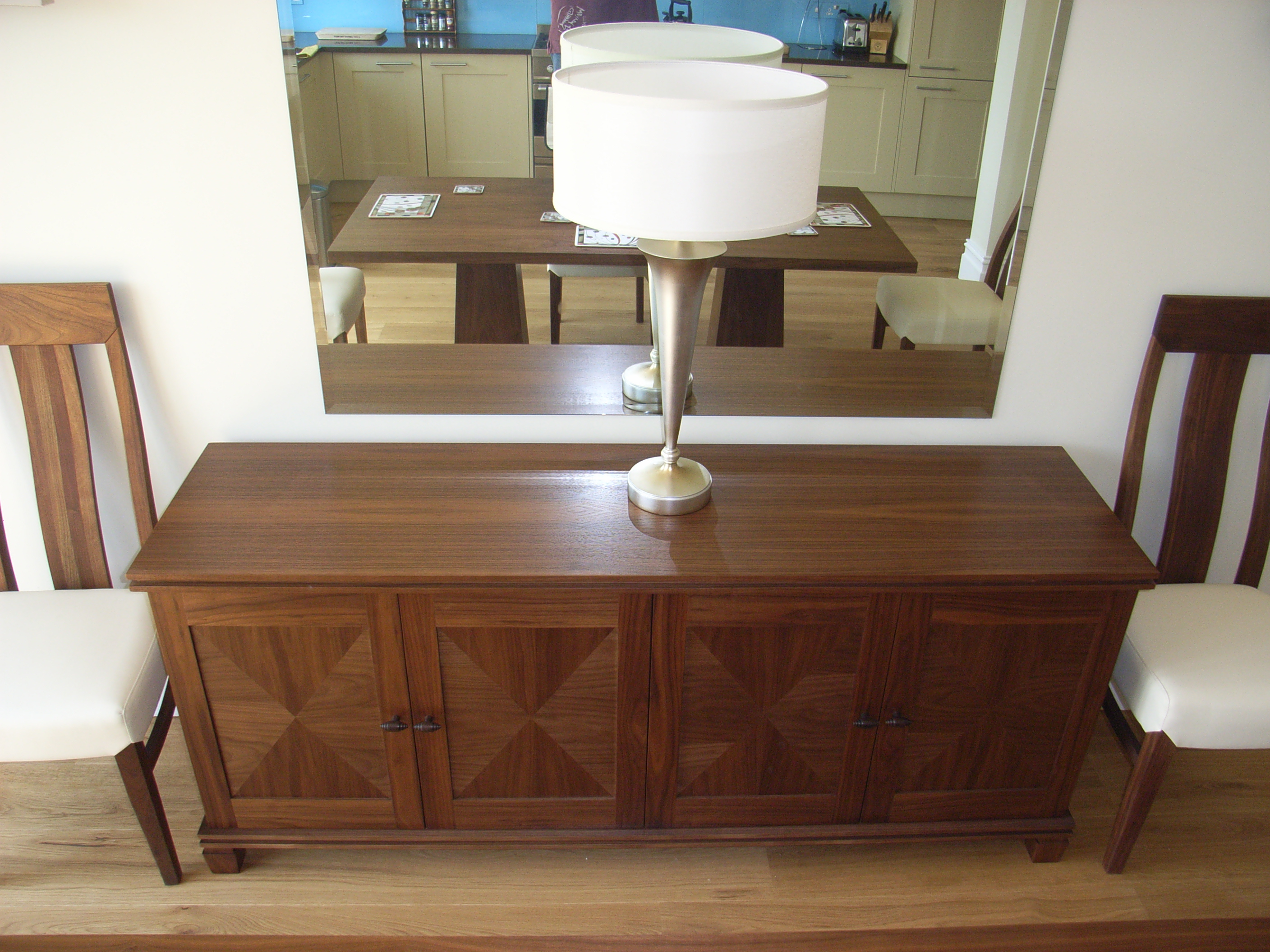 veneered sideboard