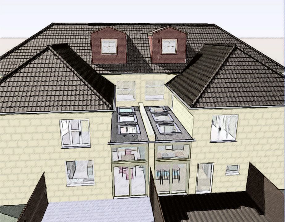 3D sketch of proposed extension