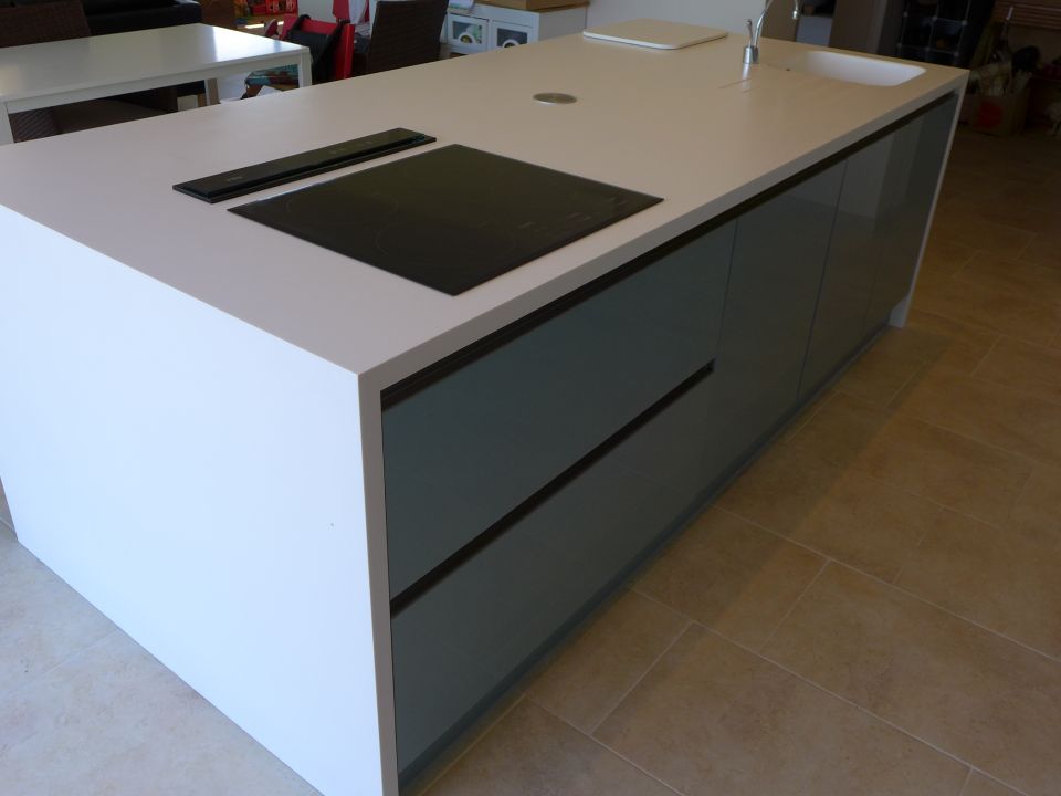 large kitchen island