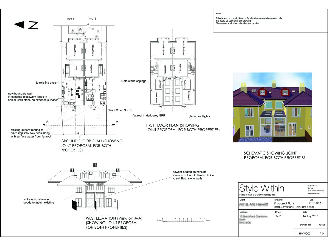 planning application drawing