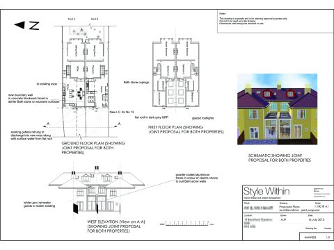 planning application drawing