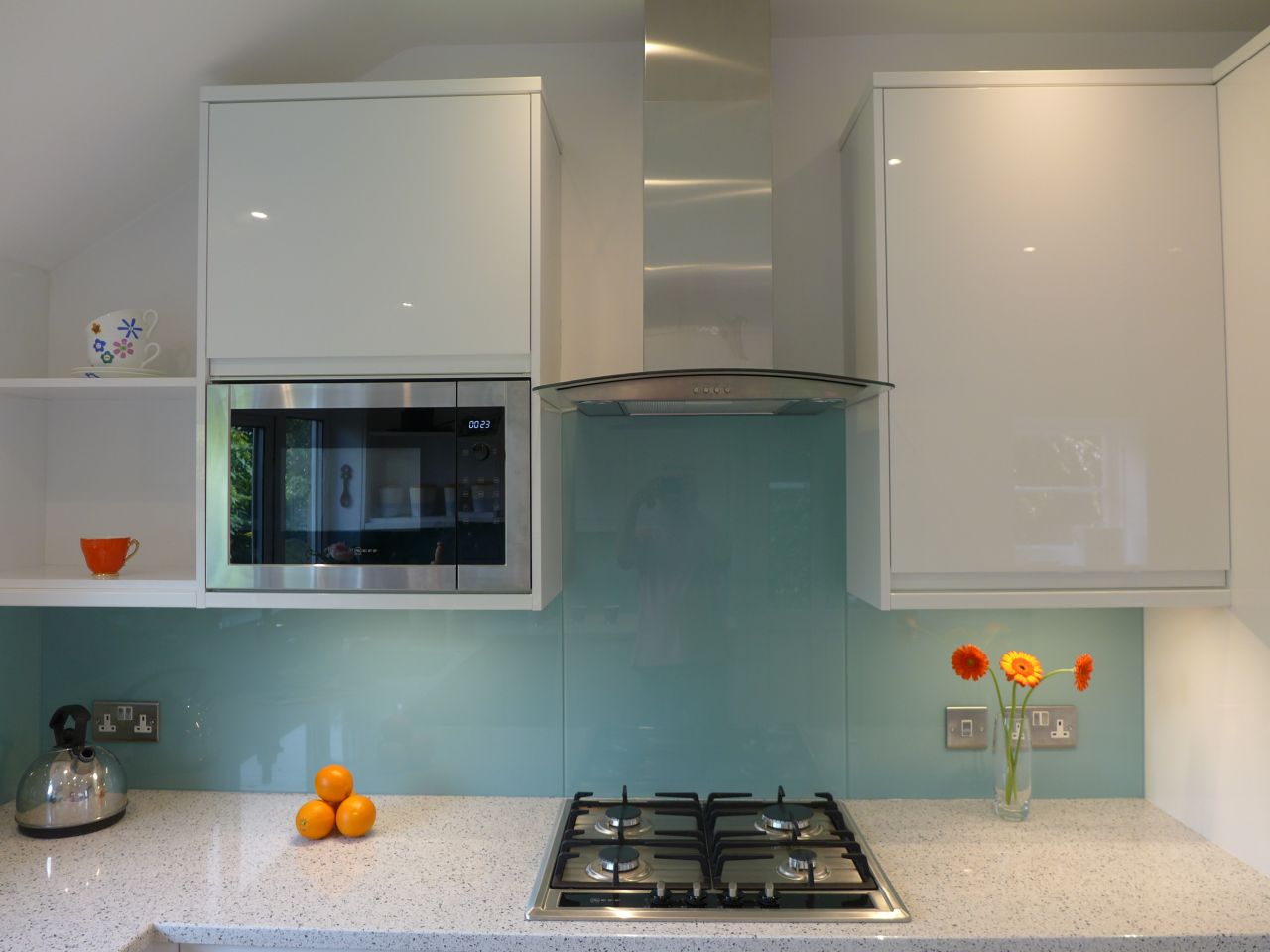 gas hob in modern kitchen
