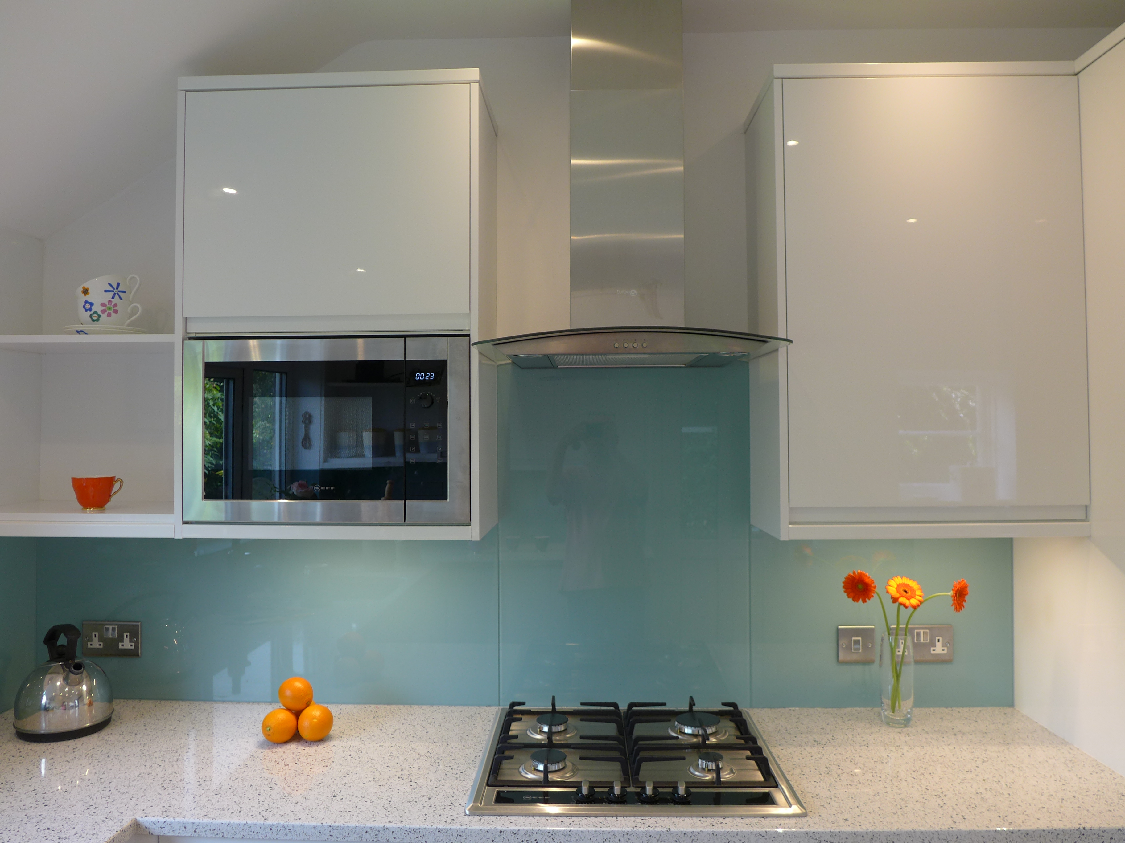 gas hob in modern kitchen
