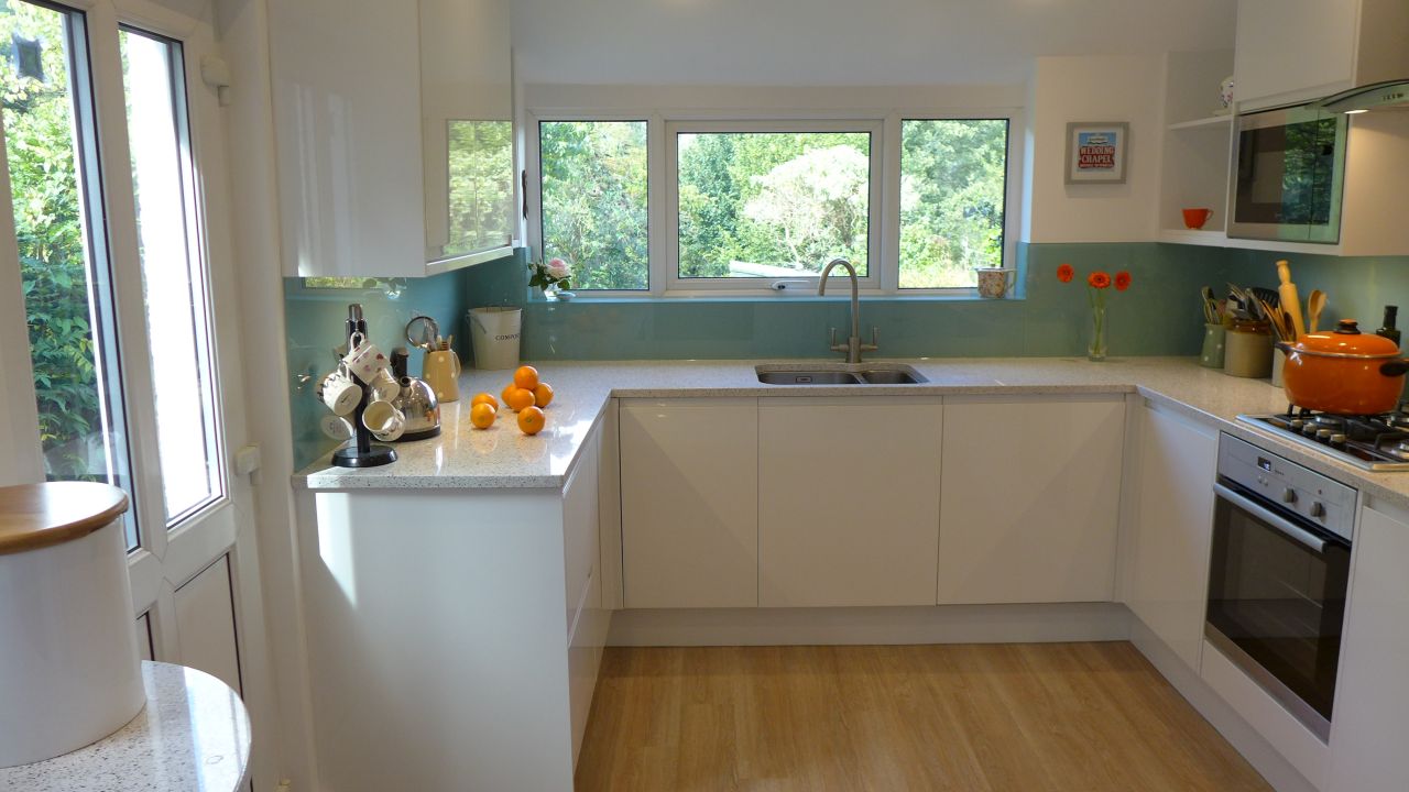 new modern white kitchen