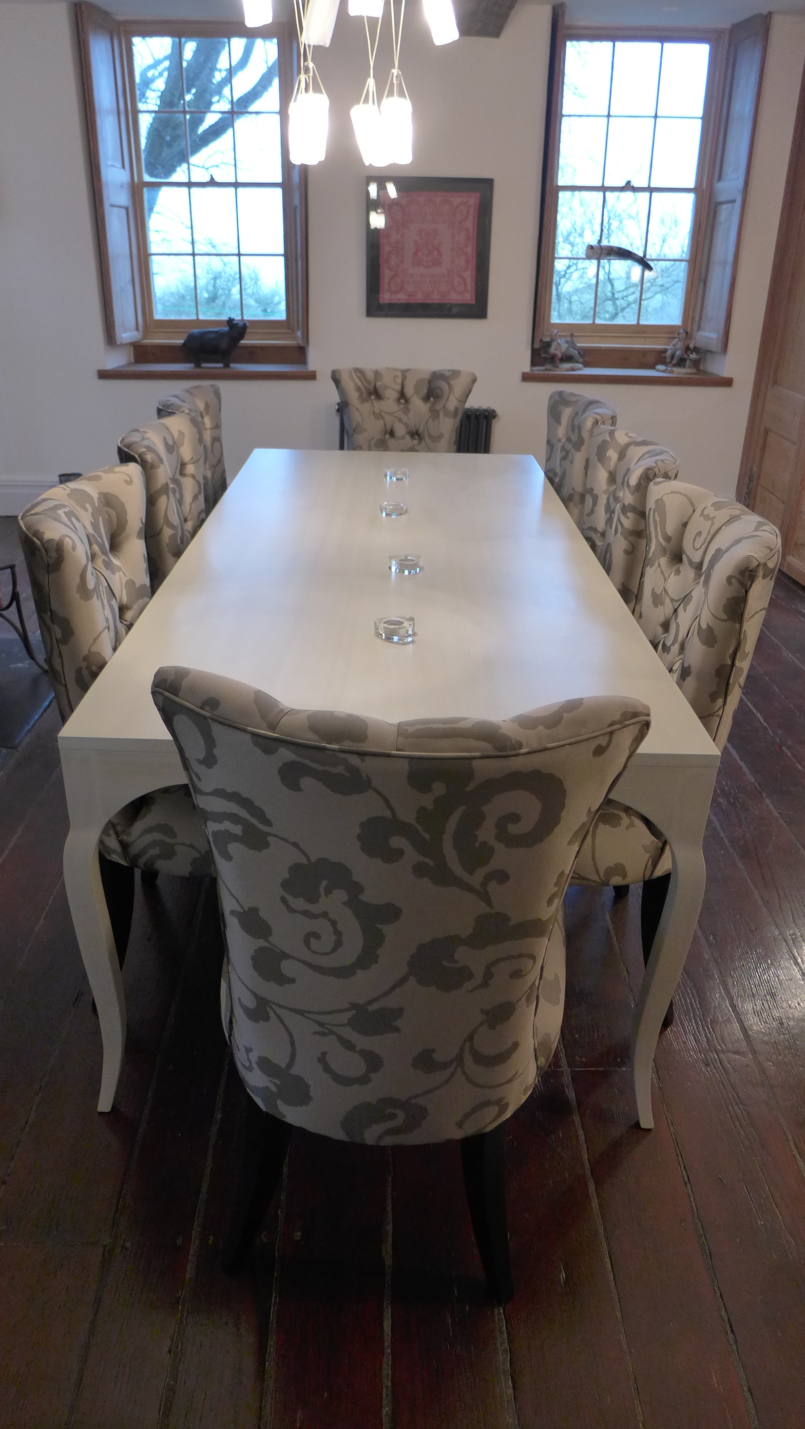 bepoke dining table and chairs