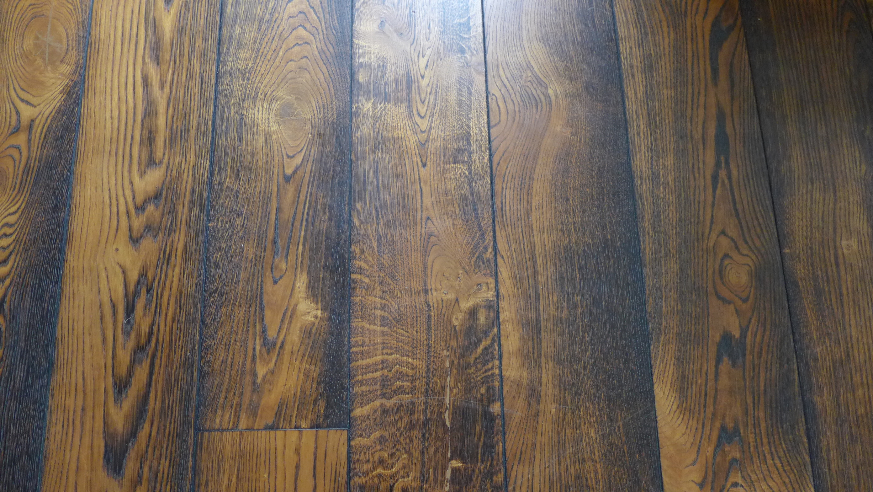 brushed and burned floor