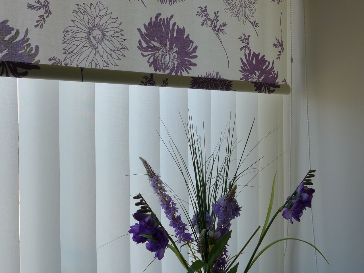 roller blind and vertical blind
