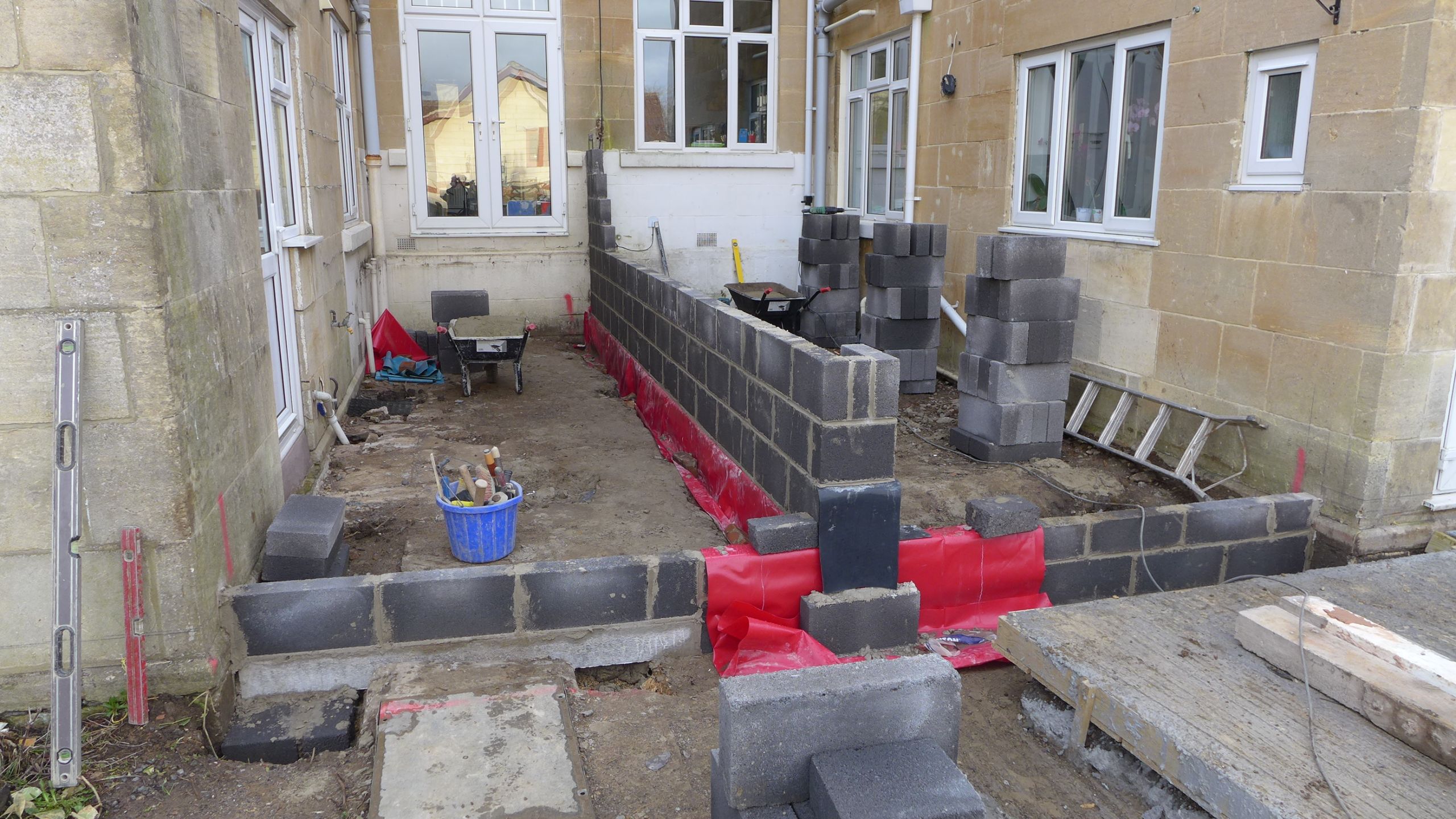 new boundary wall