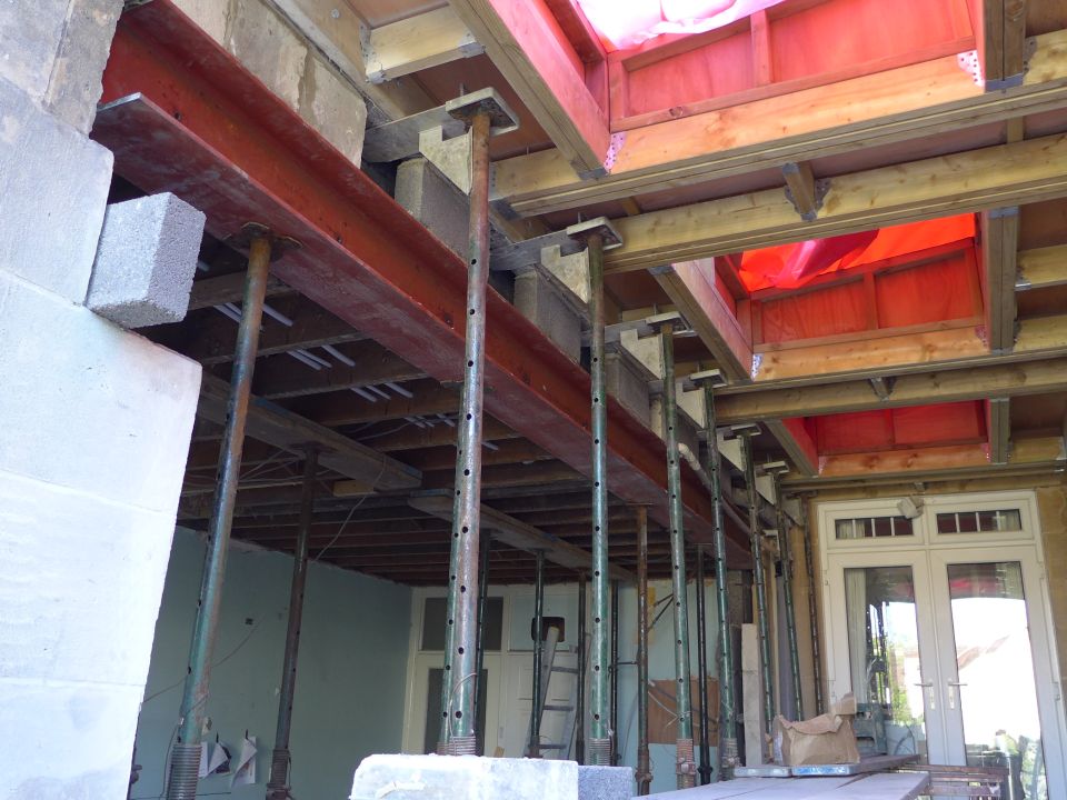 new steel slotted into first floor space