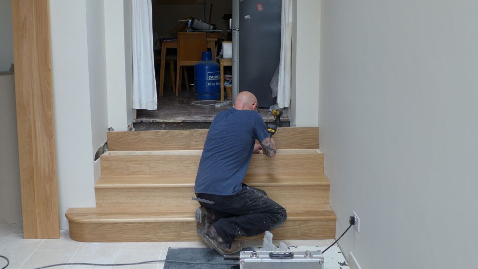 oak steps