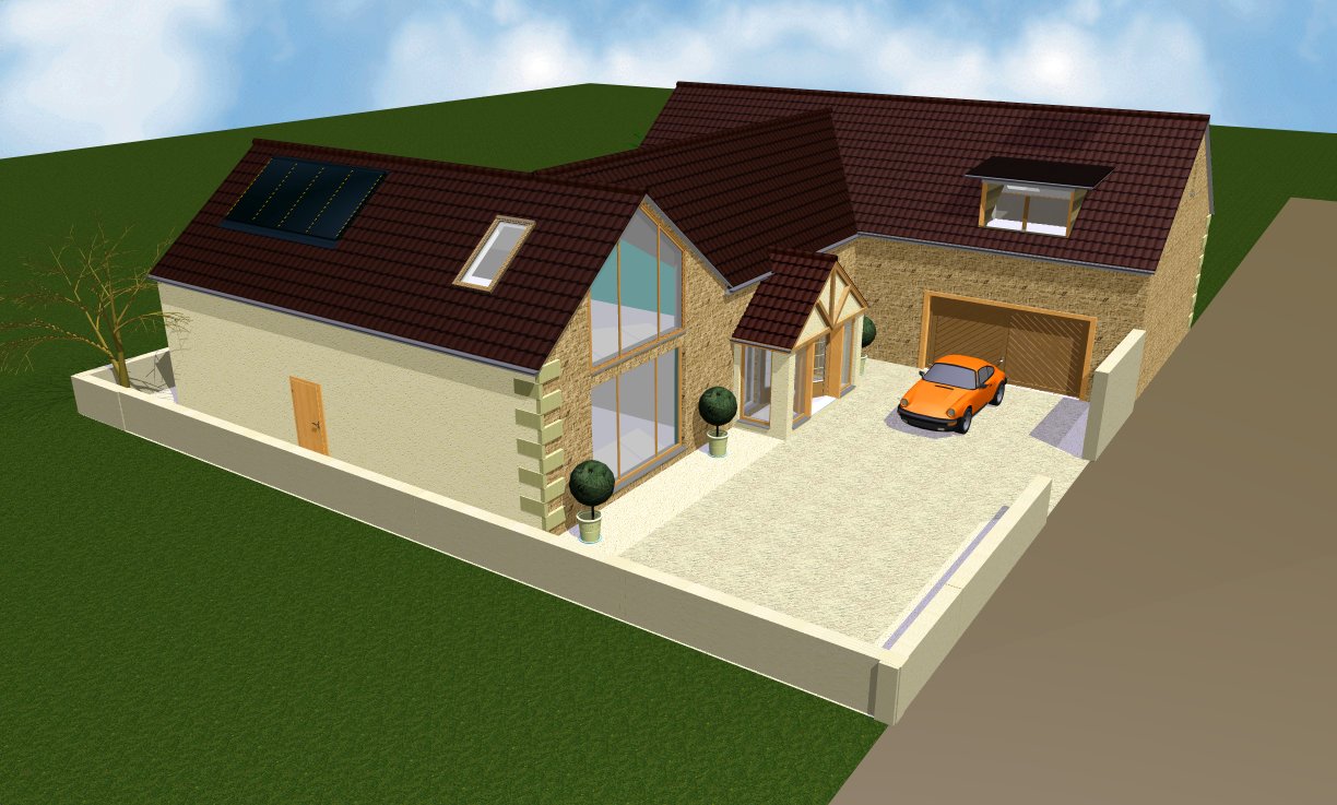We offer a 3D visualisation service to help clients communicate with architects and builders