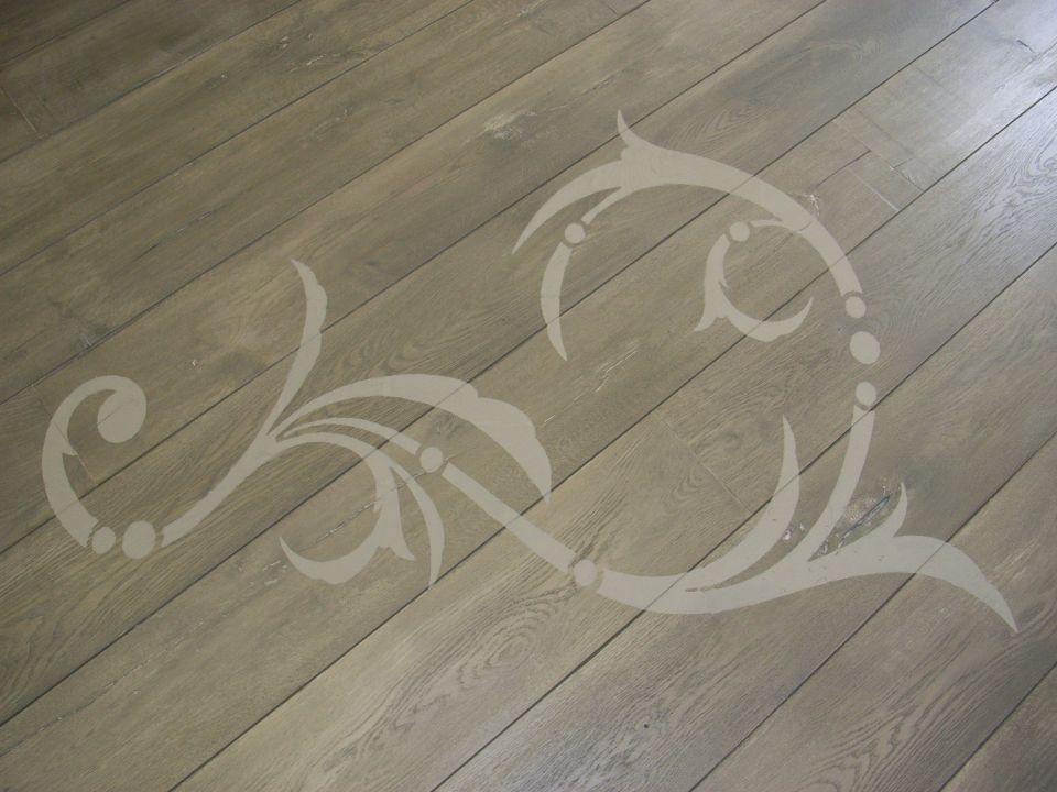much underused, floor stencilling is a great way to enhance a wooden floor