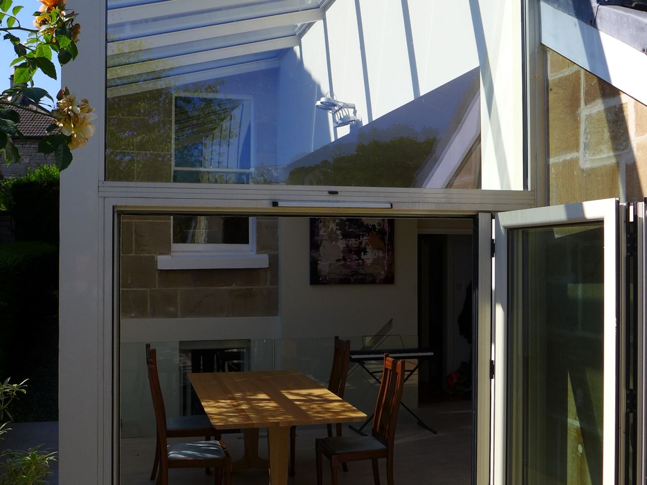 powder coated aluminium lean to