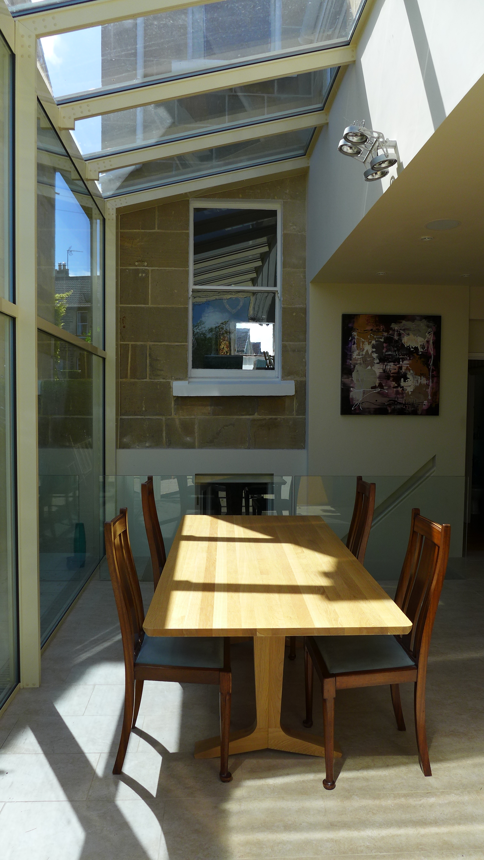 a property renovation in Bath, with a glass extension to an Edwardian terraced house
