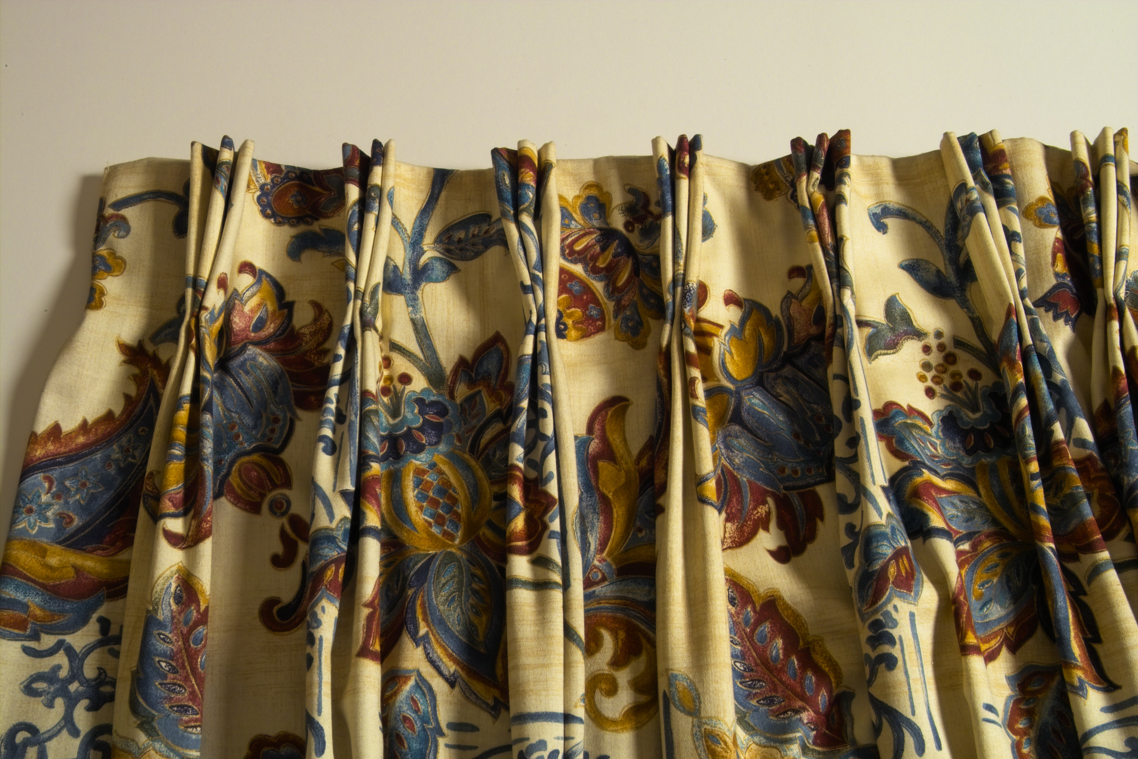 french pleated curtains - headings give the curtain its hanging shape