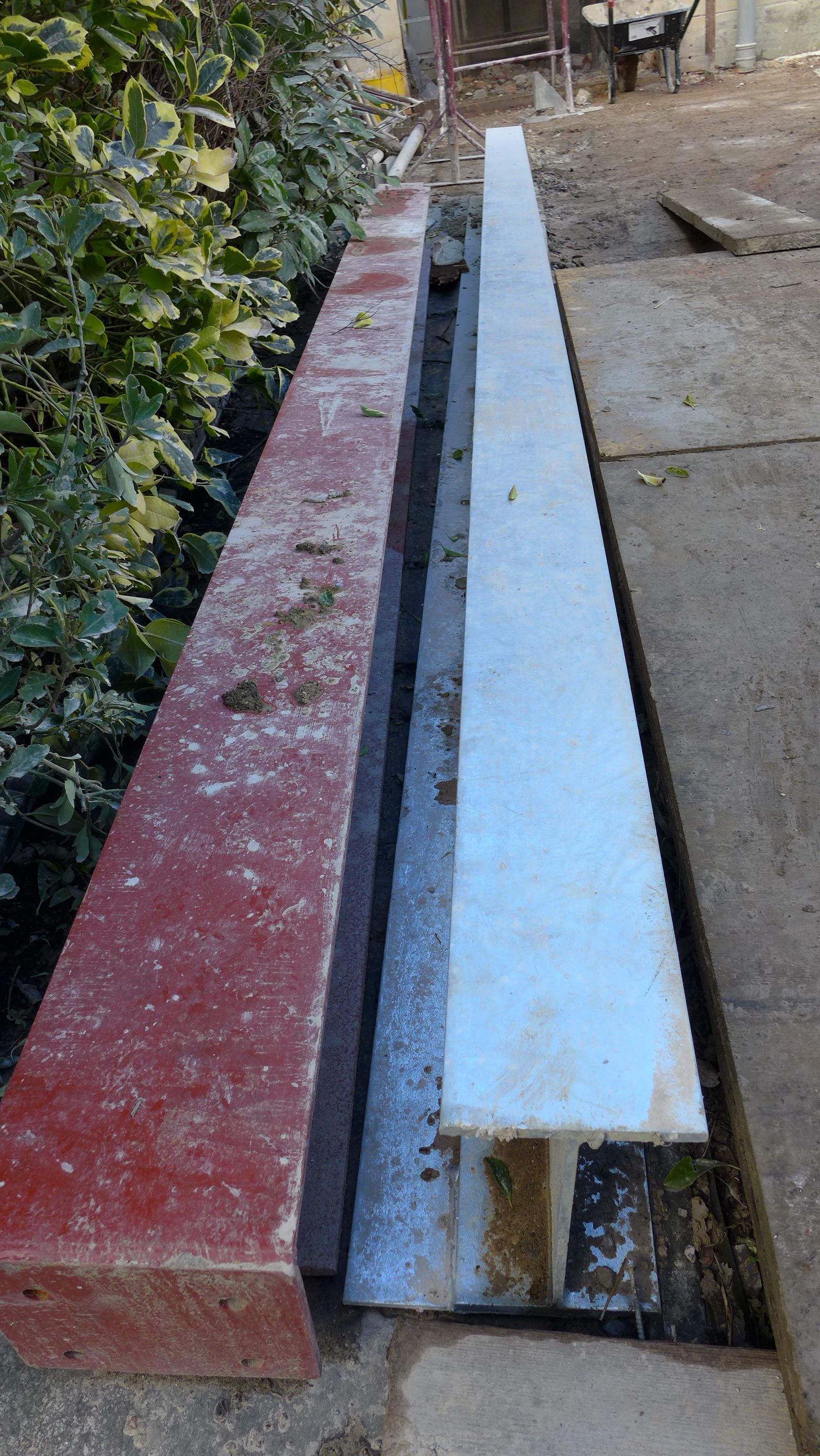 galvanised steel with ledger plate