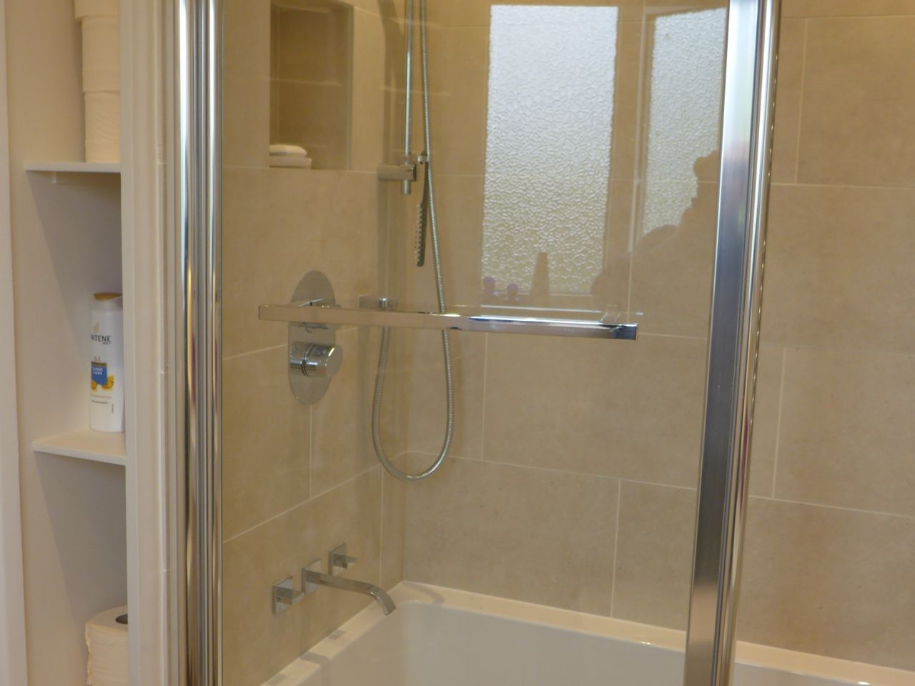 concealed shower storage