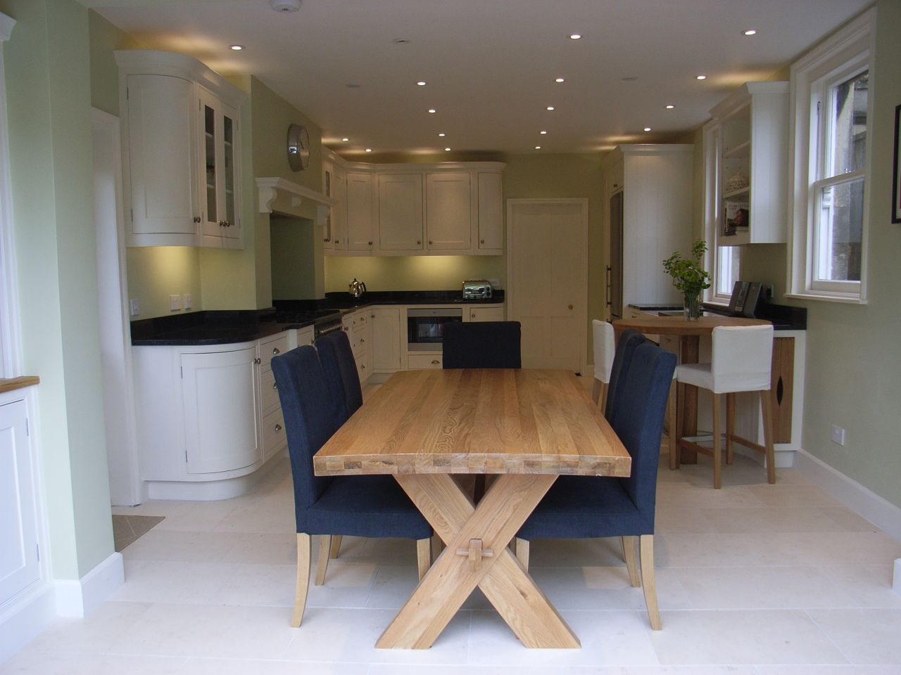 open plan kitchen diner