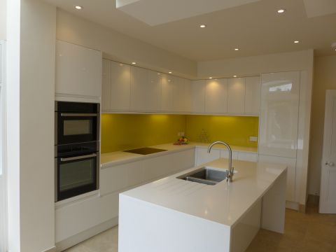 modern white kitchen