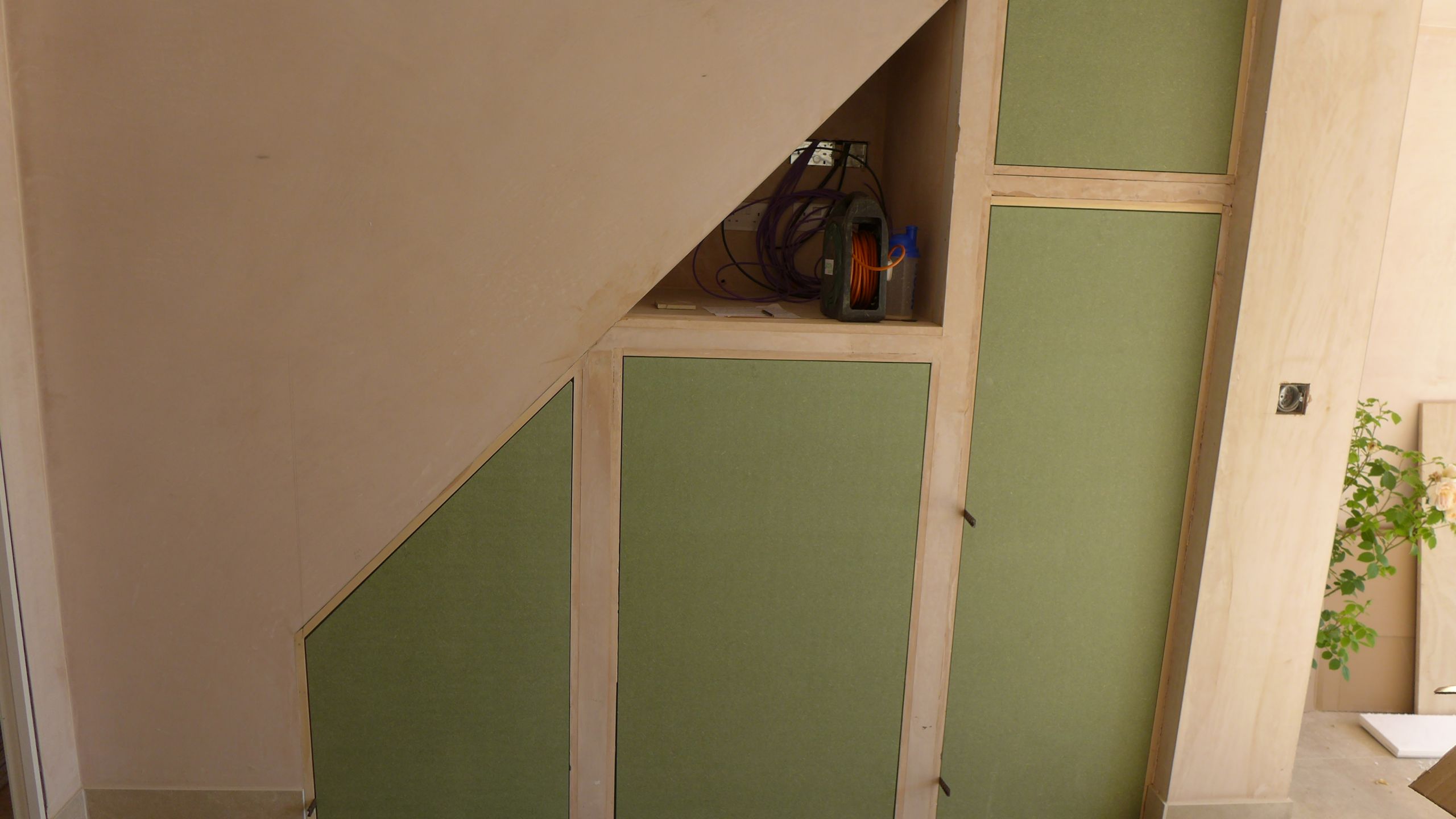 new storage cupboards