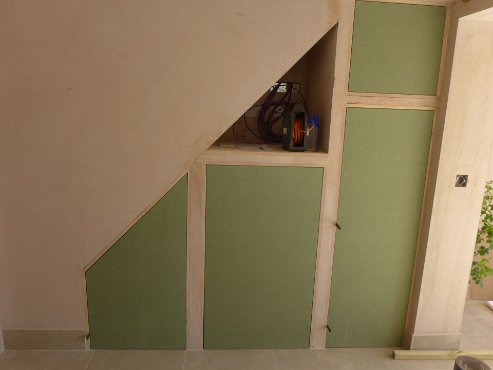 new storage cupboards