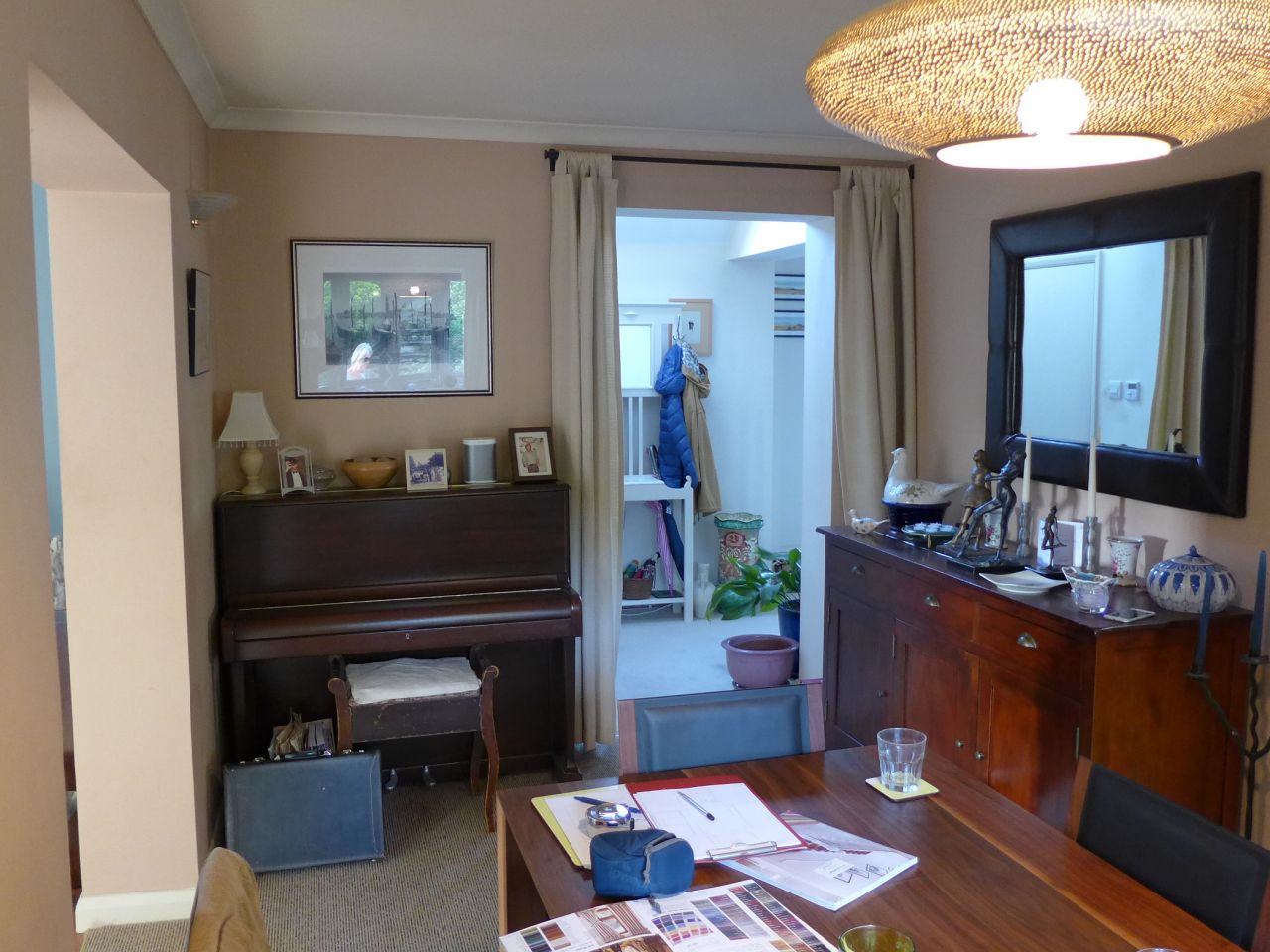 Before pocket door