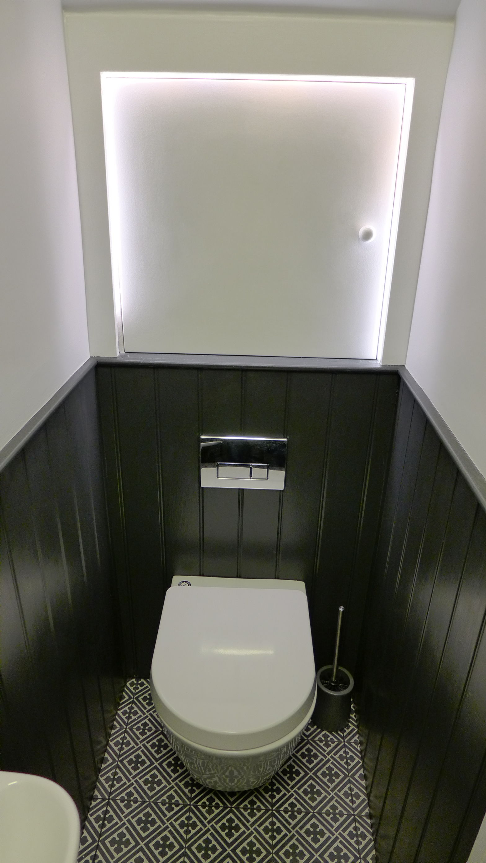 Renovated understairs cloakroom