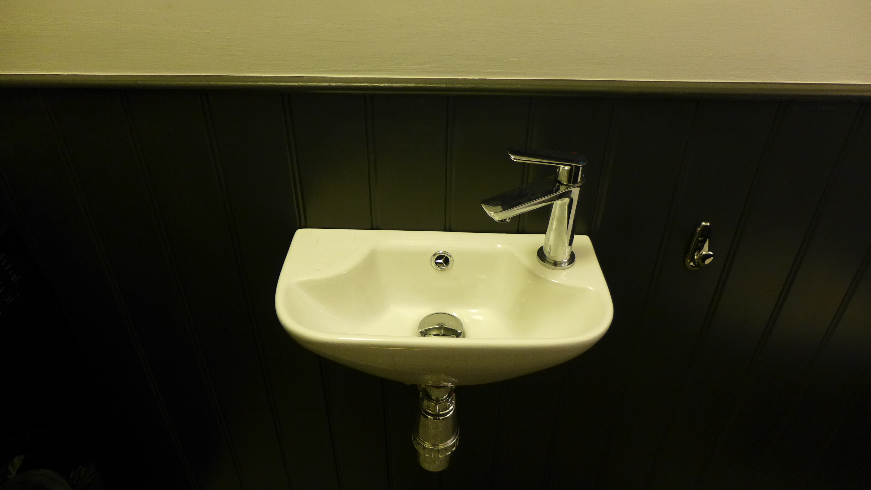 small cloakroom basin