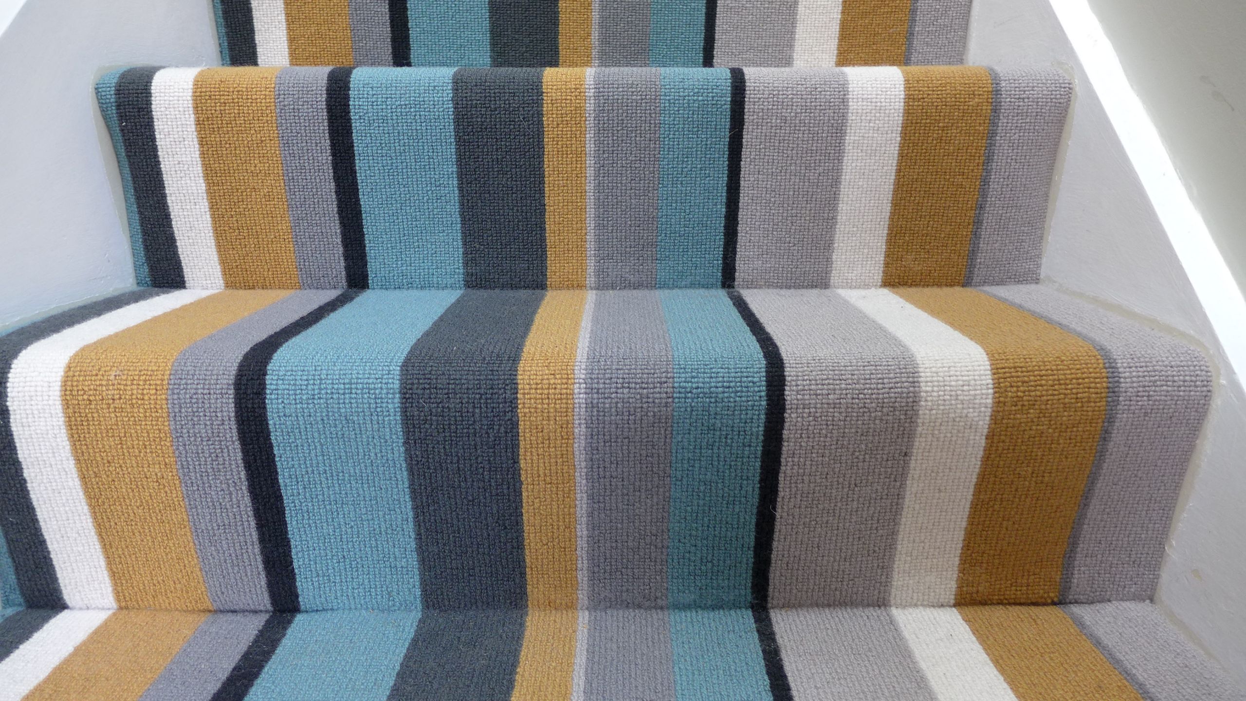striped modern stair carpet
