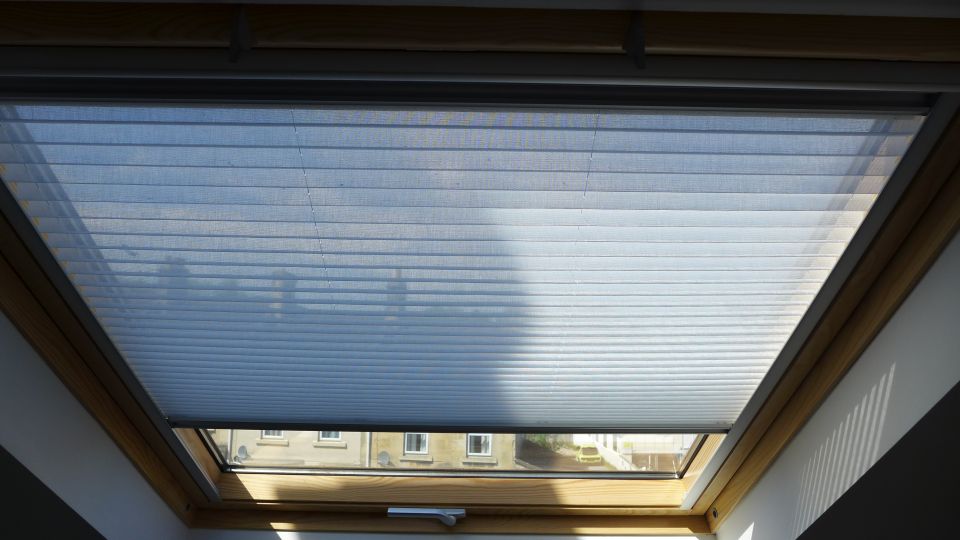 velux window with translucent blind