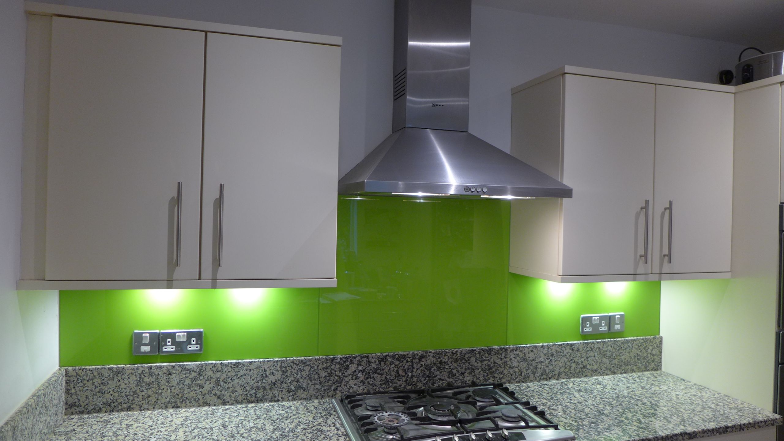 Green Kitchen Splashback